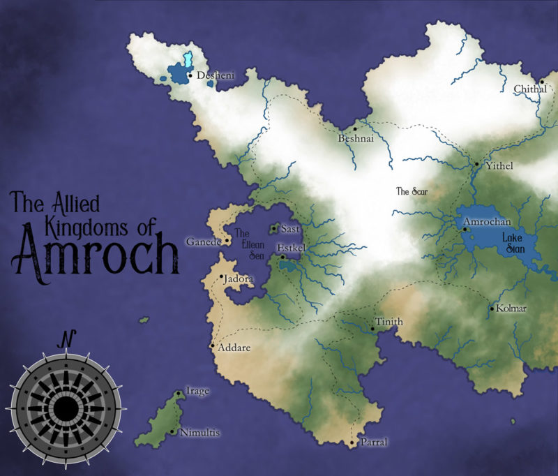 Map of Amroch from Spectrum Blade