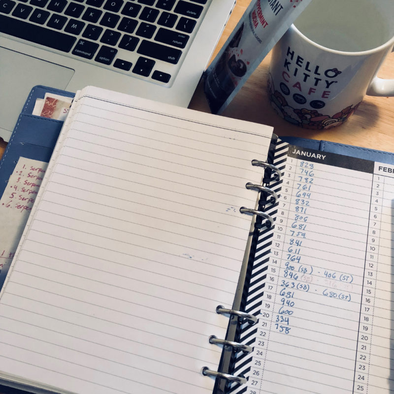 This week's word counts